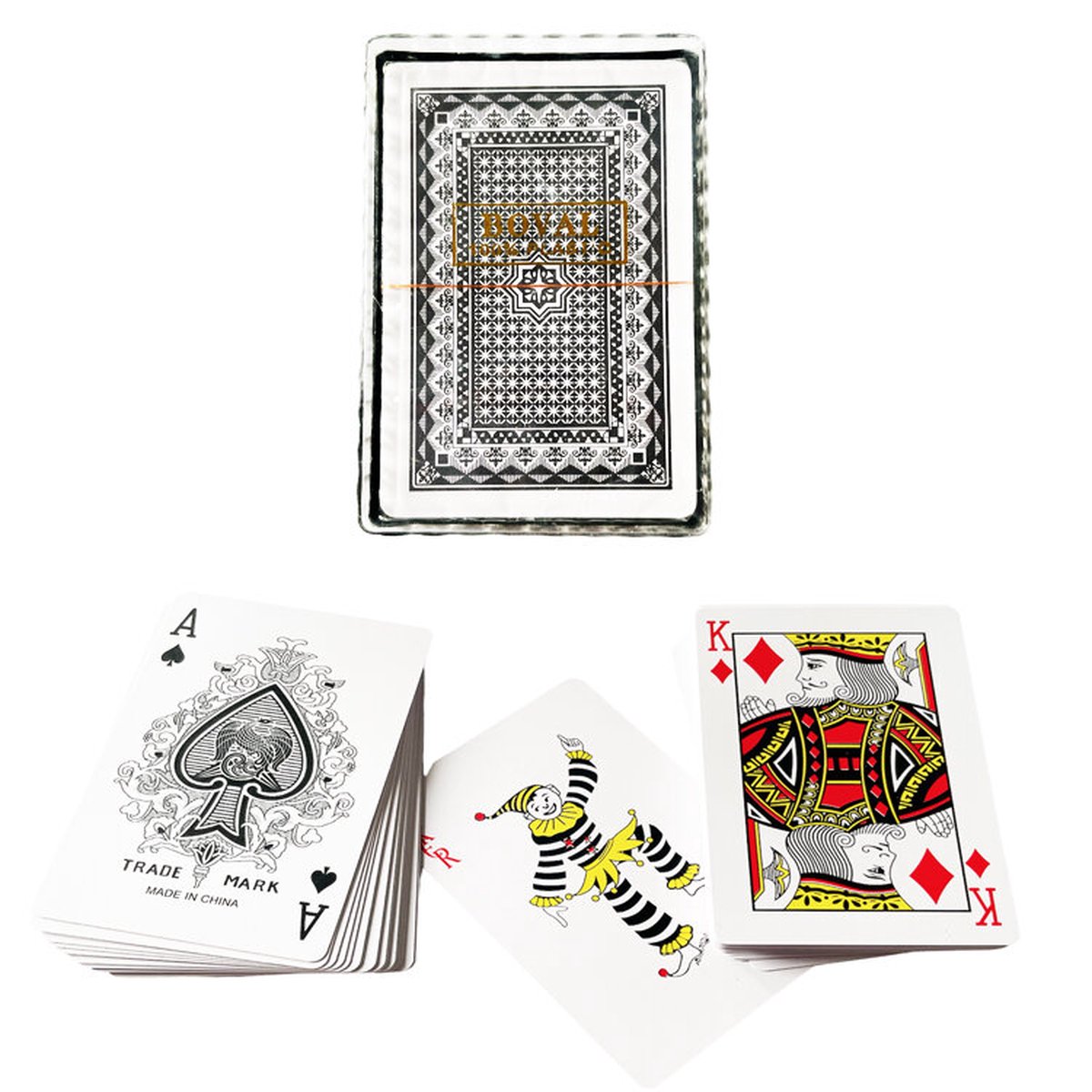 Speelkaart - 100% plastic - zwart - waterdicht - pokerkaart - playing cards
